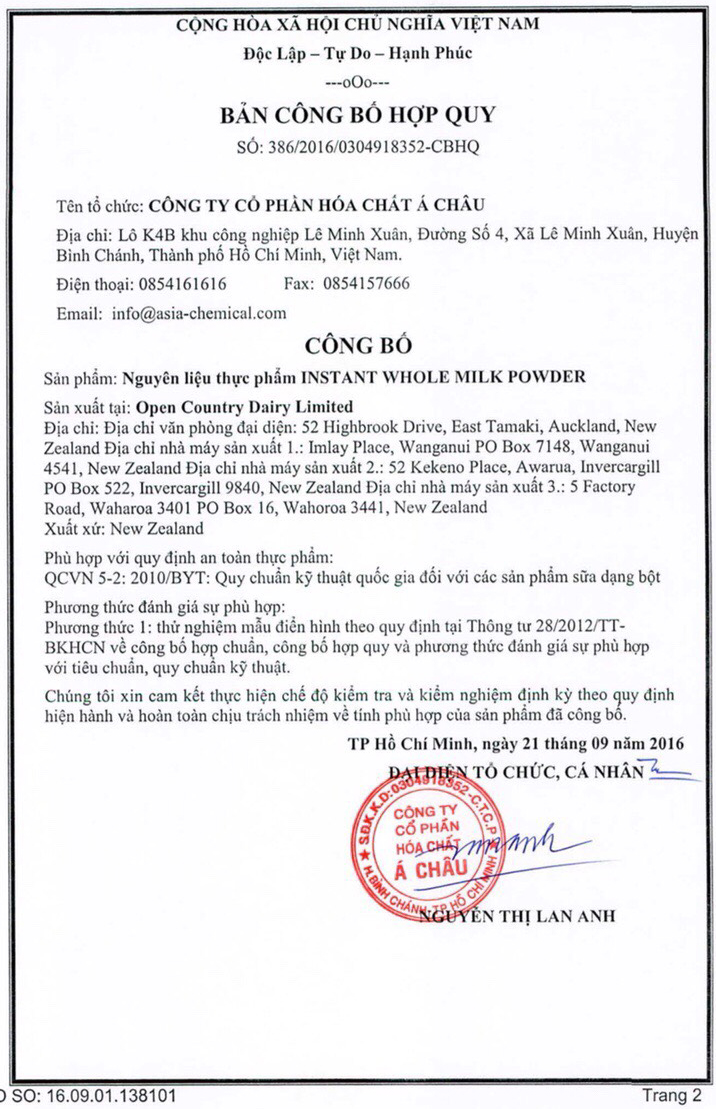 Công bố hợp quy