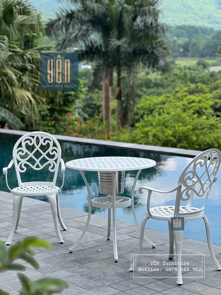 Bàn Ghế Nhôm Đúc ND07T-02D700