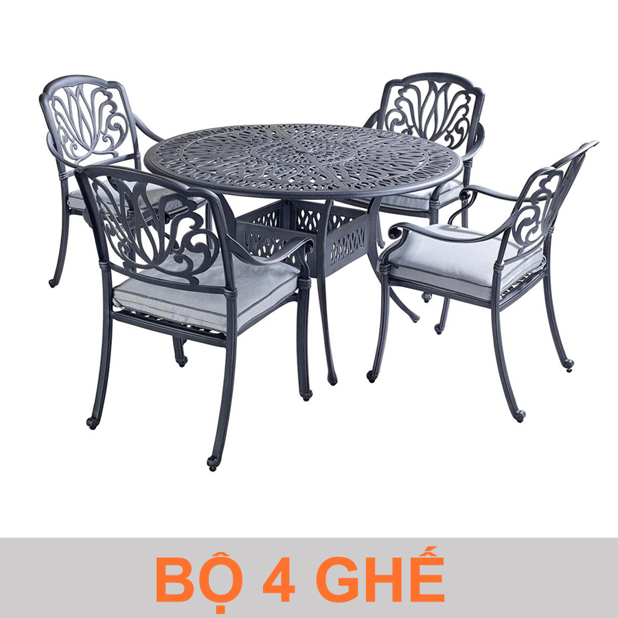 Bộ bàn 4 ghế sân vườn