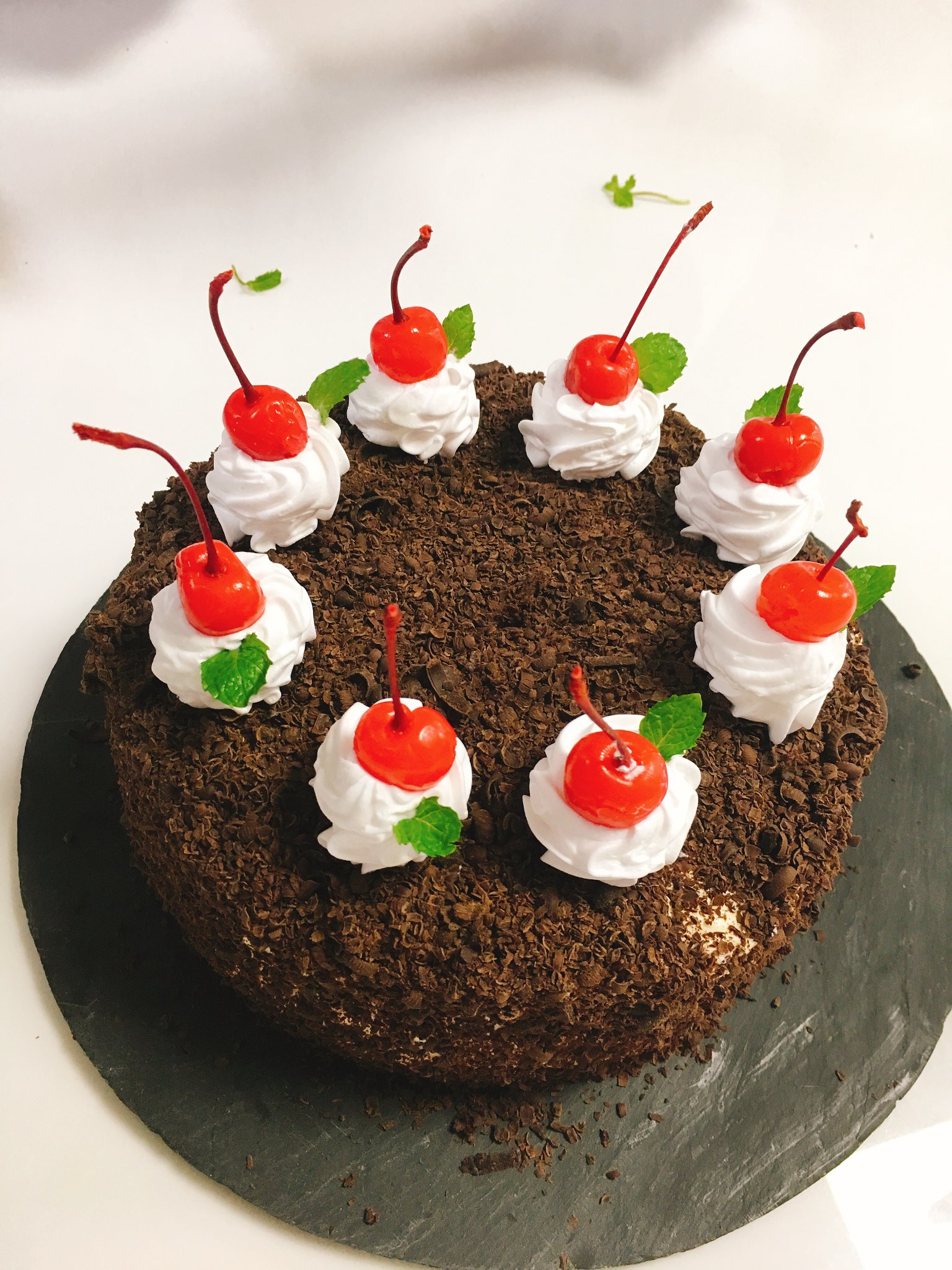 Cách làm bánh Black Forest Healthy