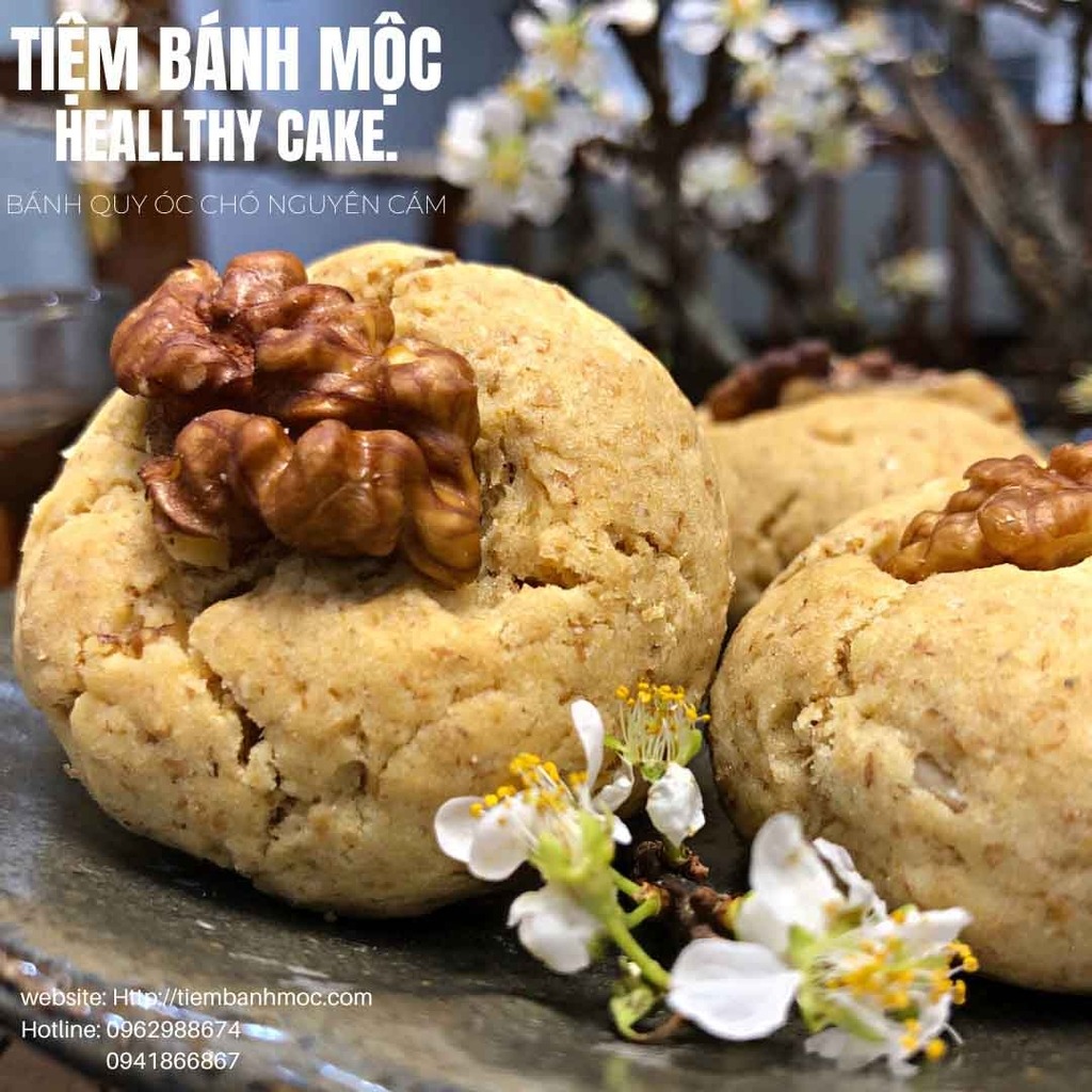 Bánh Quy Óc Chó Nguyên Cám