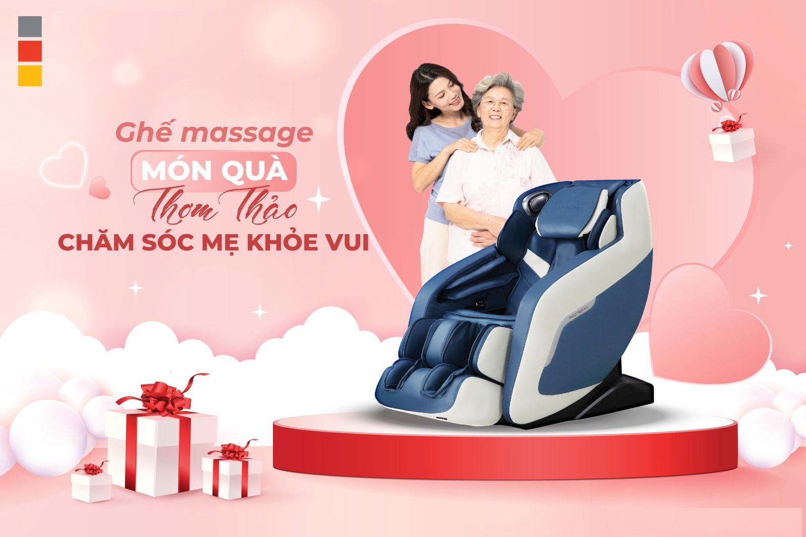 Tặng sản phẩm chăm sóc sức khỏe cho bà ngày 20/10