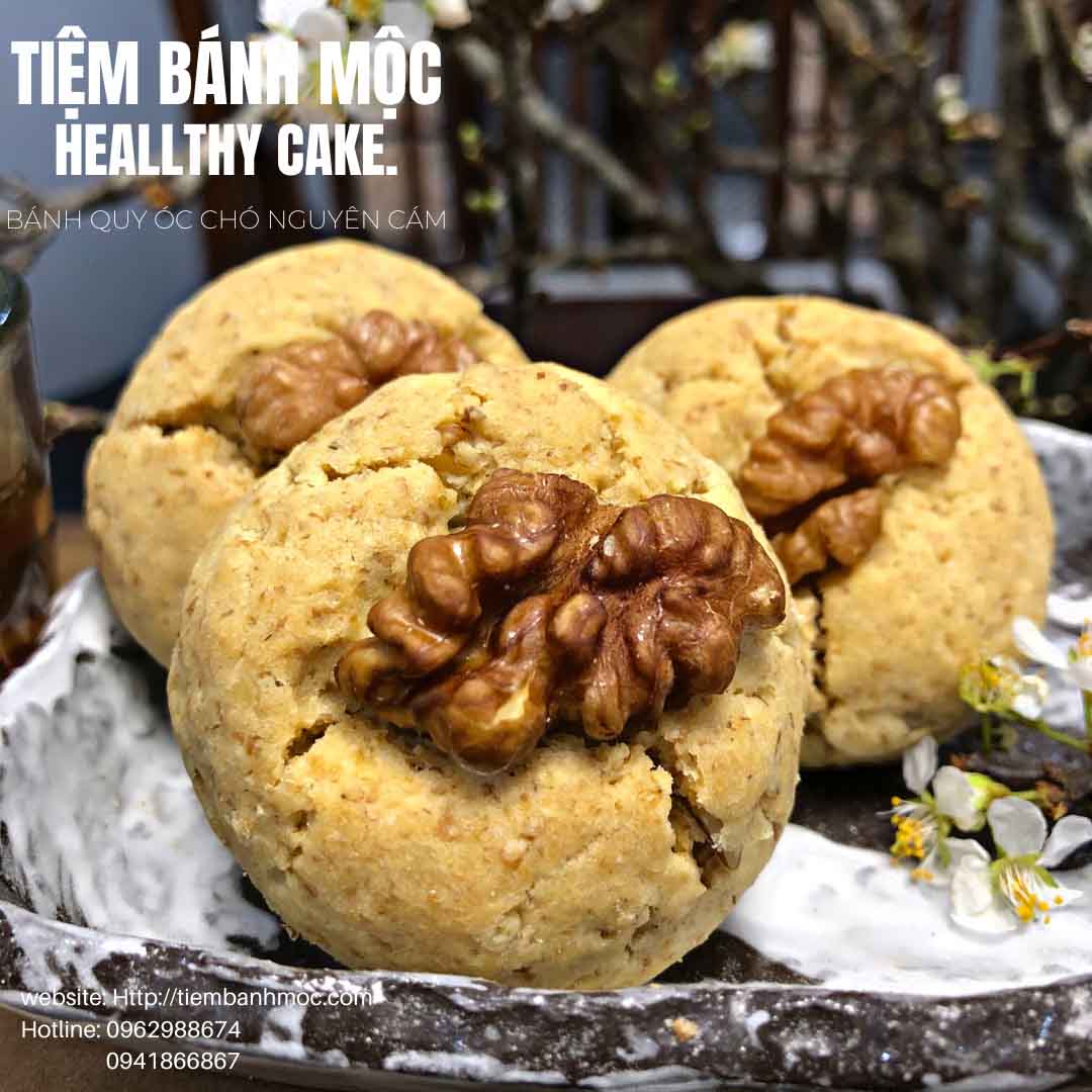 Bánh Quy Óc Chó Nguyên Cám