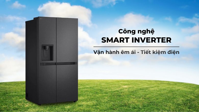 [2024] Tủ lạnh LG Side By Side 2 cánh Inverter 641 lít LSI63BLMA