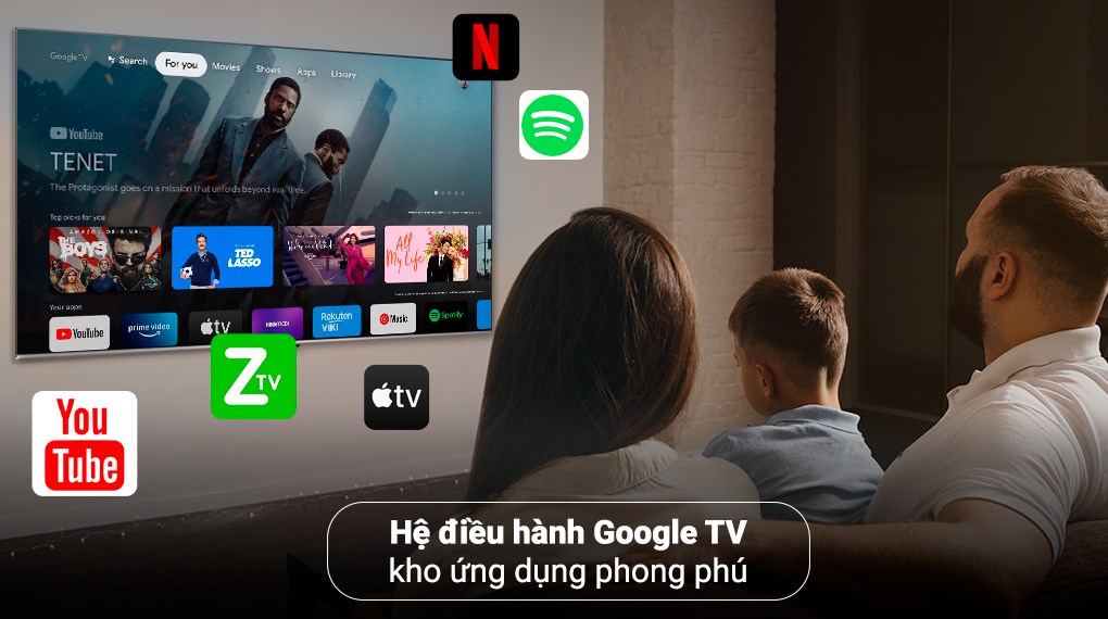 Google Tivi TCL 4K 43 inch 43P737 model 2022 giá rẻ