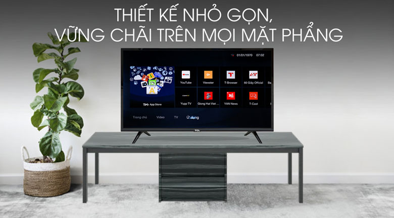 Android Tivi TCL 43 inch L43S5200 Mới 2021 thiết kế thanh mảnh hiện đại