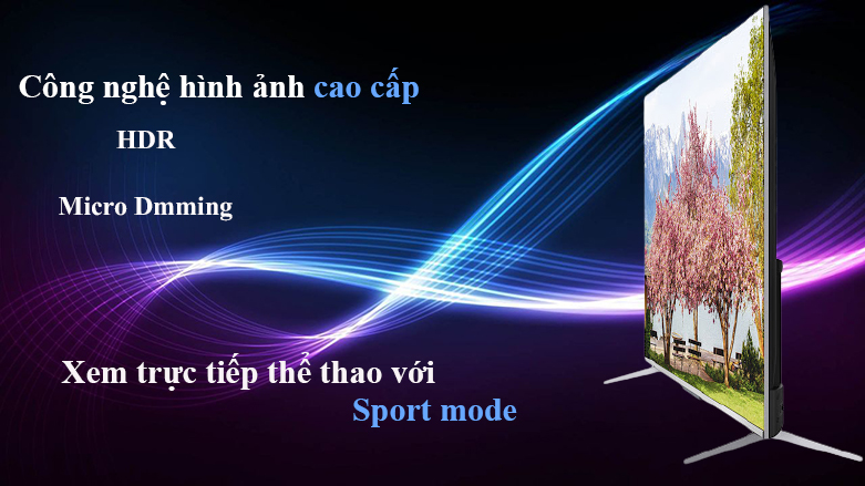 Android Tivi TCL 4K 75 inch 75P715 với công nghệ Micro Dimming