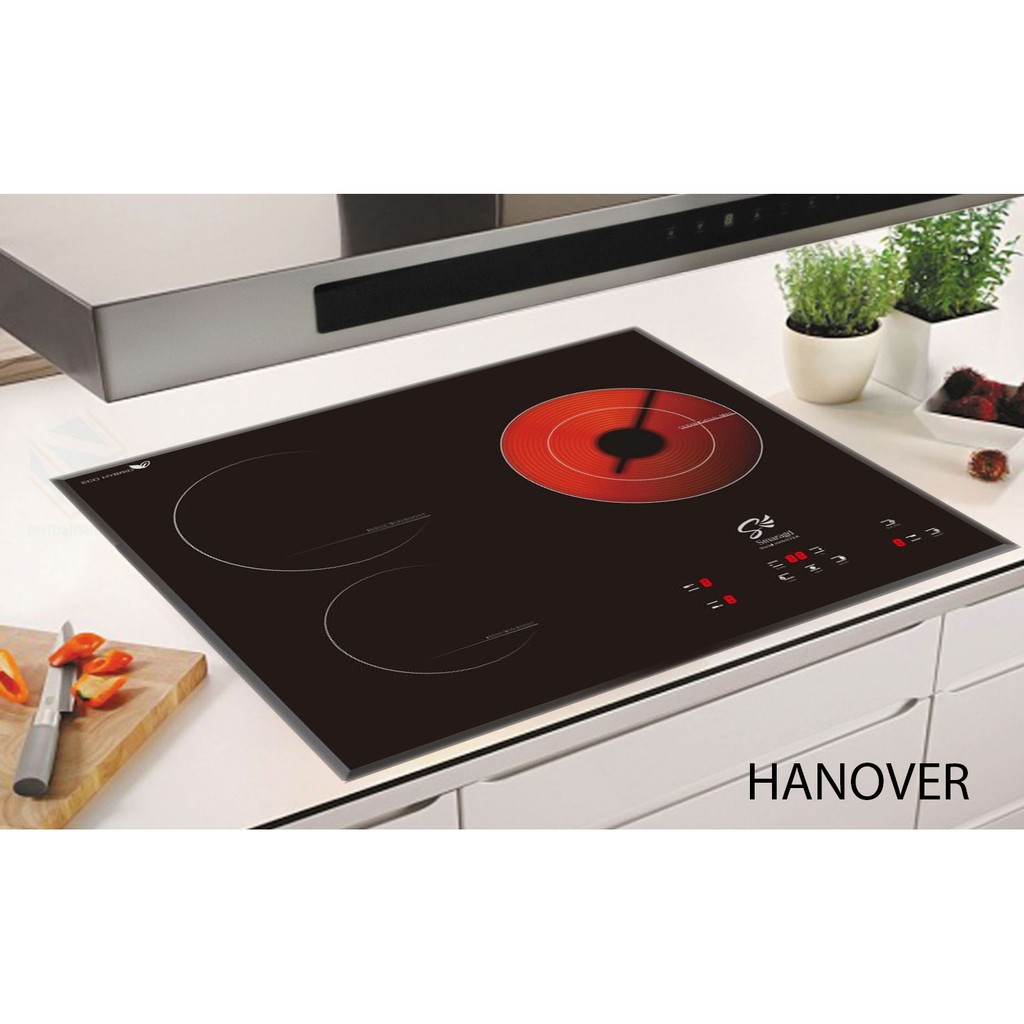 Bếp điện từ Smaragd 3 vùng nấu Hanover giá rẻ