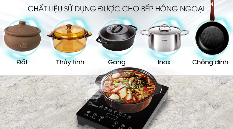 Bếp hồng ngoại Midea MIR-T2013DA giá rẻ