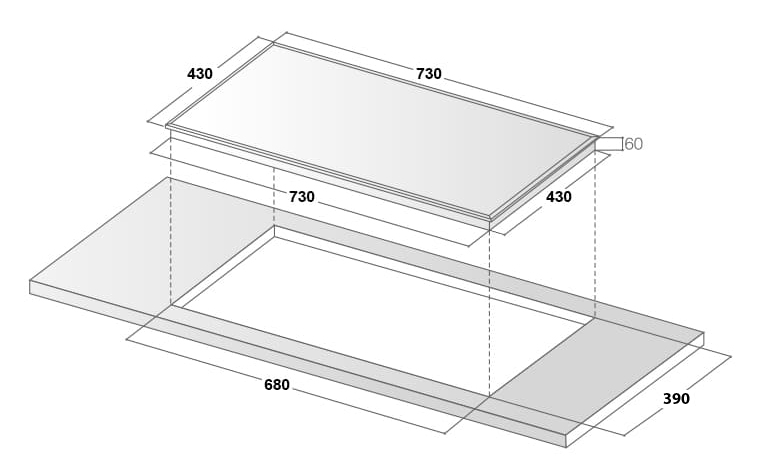 Bếp từ Smaragd 2 vùng nấu SI2-66RW giá rẻ