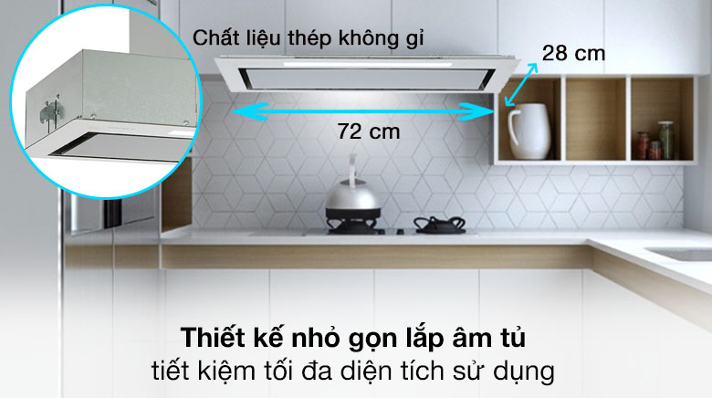 Máy hút mùi âm tủ 72cm Hafele HH-BI72A 533.80.027