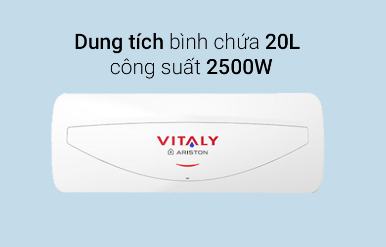 Bình nóng lạnh Ariston Vitaly 20SL 2.5 FE giá rẻ chính hãng