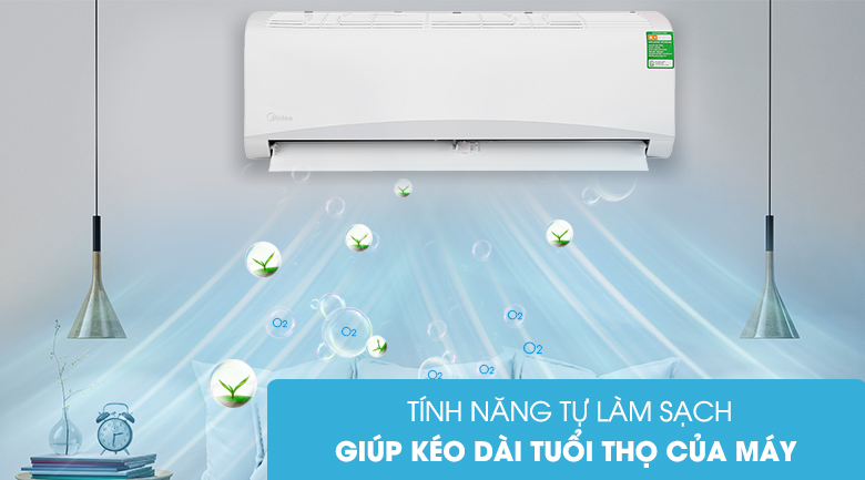 Điều hòa Midea 9000BTU 1 chiều MSAFG-10CRN8 