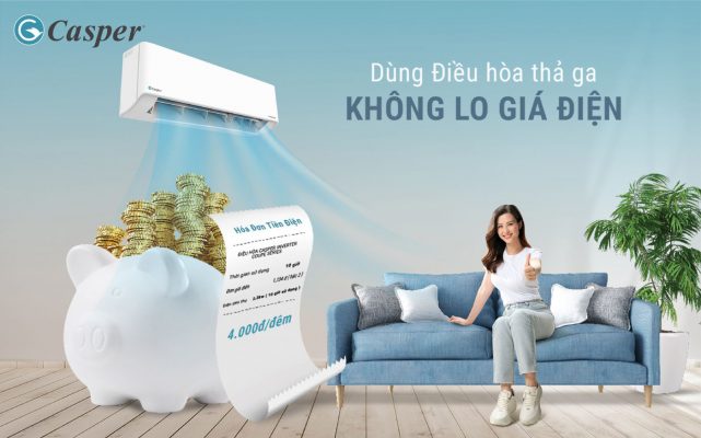 Điều hòa Casper 24000 BTU 1 chiều inverter GC-24IS32