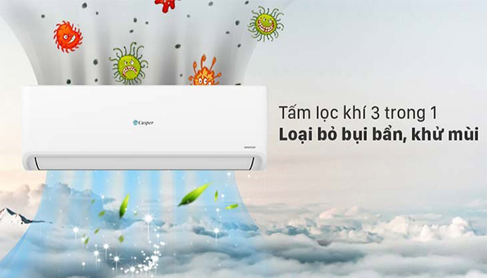 Điều hòa 1 chiều Casper 12000 btu inverter TC-12IS36 2024