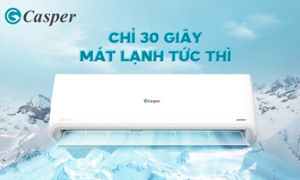 Điều hòa 1 chiều Casper inverter 21.500 btu GC-24IS35 2023