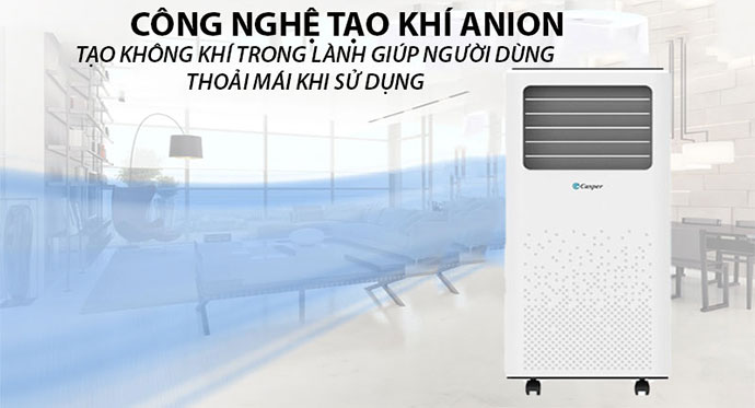 Điều hòa di động Casper 9000 btu 1 chiều PC-09TL33