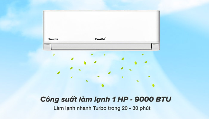 Điều hòa Funiki 9000 btu wifi 1 chiều inverter HSIC09TMU 2022 giá rẻ
