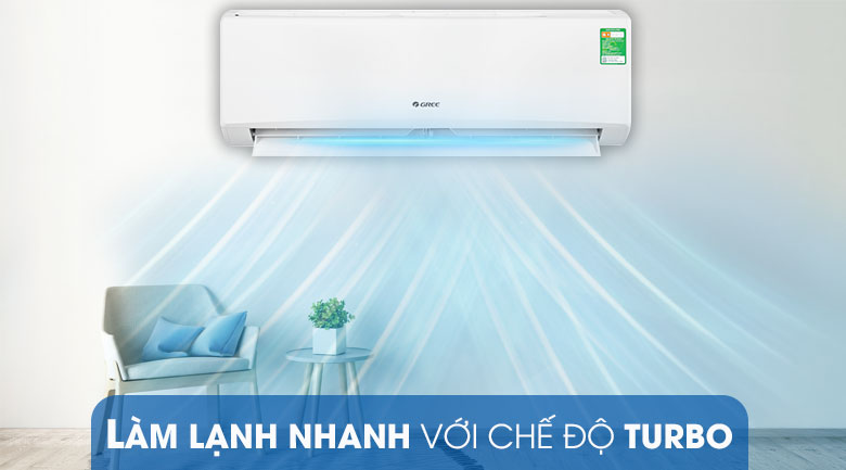 Điều hòa Gree 1 chiều 9000 BTU GWC09KB-K6N0C4 làm lạnh nhanh