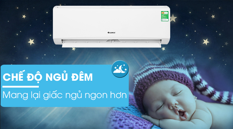 Điều hòa Gree 1 chiều 9000 BTU GWC09KB-K6N0C4 cho giấc ngủ sâu hơn