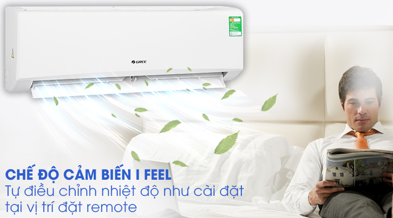 Điều hòa Gree 1 chiều 9000 BTU GWC09KB-K6N0C4 có cảm biến nhiệt độ thông minh