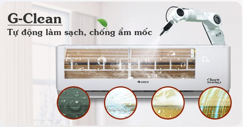 Điều hòa Gree 9000 btu inverter 1 chiều CHARM9CI 2023 giá rẻ