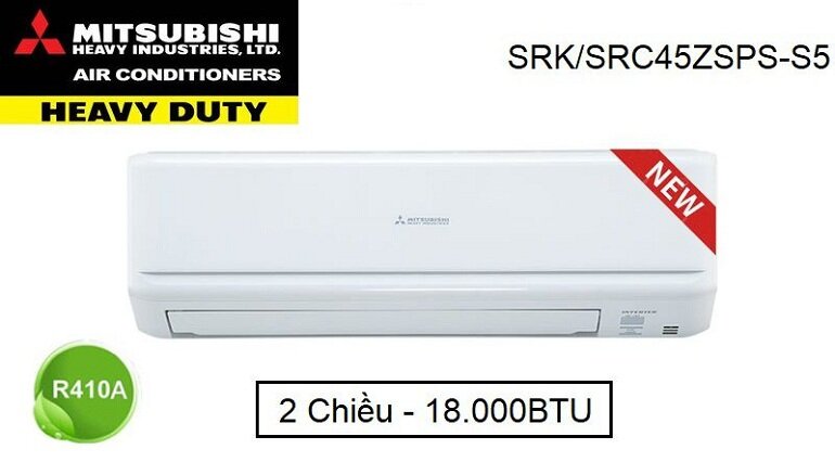 Điều hòa Mitsubishi Heavy 18.000BTU 2 chiều inverter SRK/SRC45ZSPS-S5 chính hãng