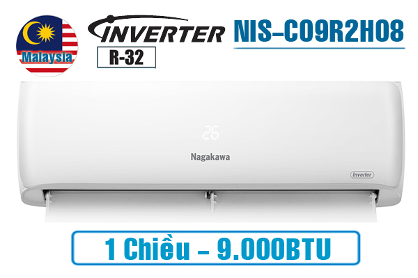 Điều Hòa Nagakawa 1 Chiều 9.000btu Inverter NIS-C09R2H08