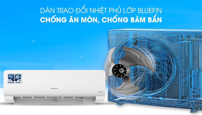 Điều hòa Nagakawa 24000BTU 1 chiều inverter NIS-C24R2H10