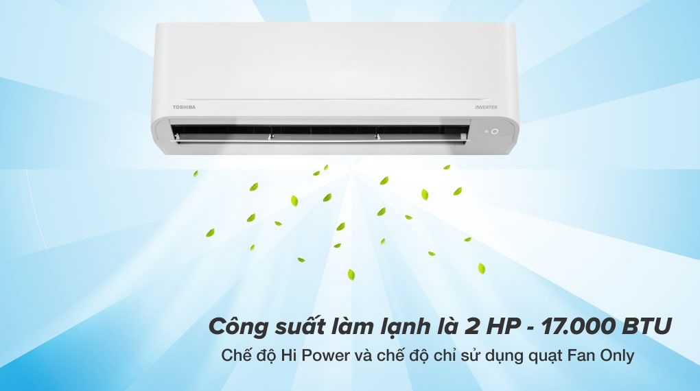 Điều hòa Toshiba 1 chiều inverter 18000 btu RAS-H18C4KCVG-V