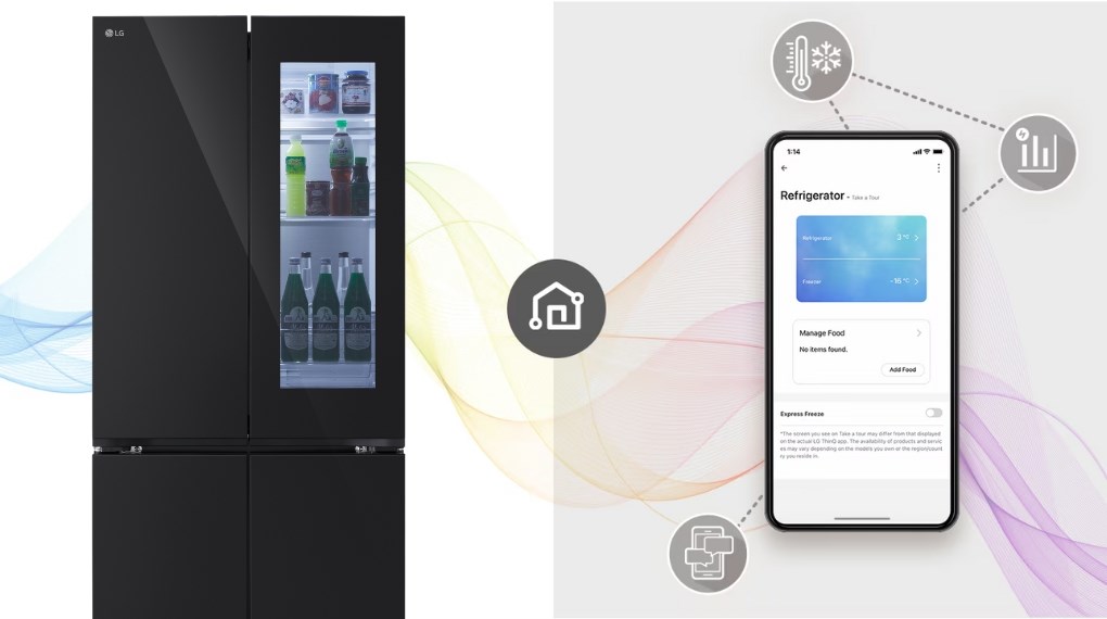 [2024] Tủ lạnh LG 4 cánh inverter 617 lít InstaView LFB61BLGAI