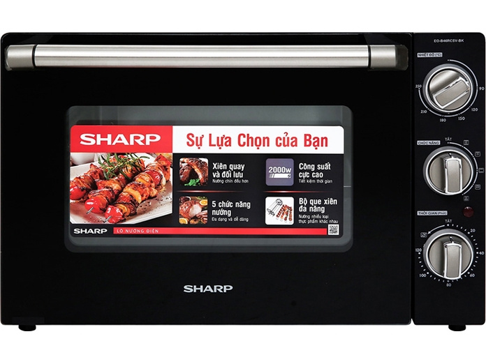 Lò nướng Sharp 46 lít EO-B46RCSV-BK thiết kế đẹp mắt