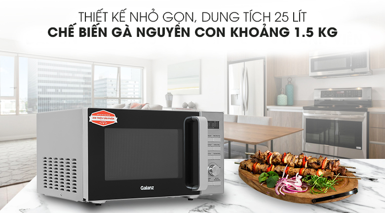 Lò vi sóng Galanz có nướng điện tử 25 lít D90D25ETL-ZWA giá rẻ