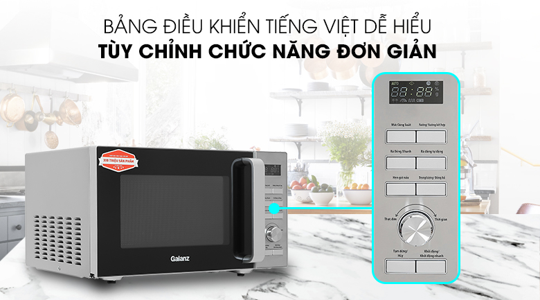 Lò vi sóng Galanz có nướng điện tử 25 lít D90D25ETL-ZWA giá rẻ