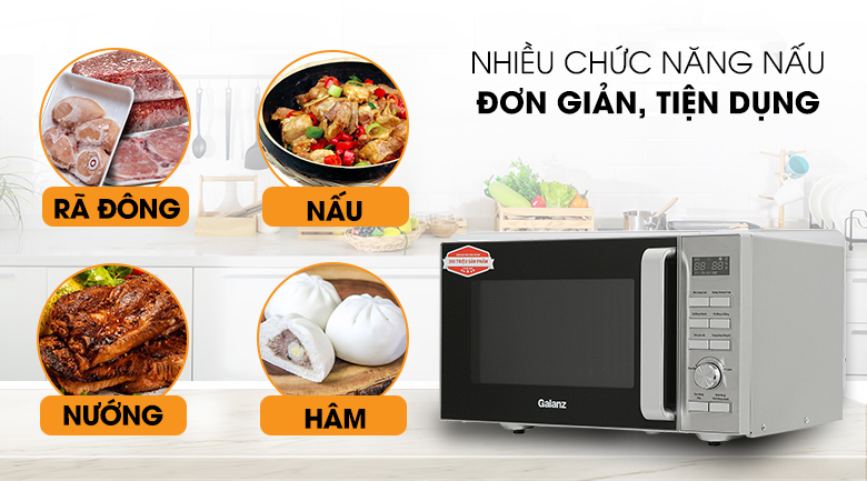 Lò vi sóng Galanz có nướng điện tử 25 lít D90D25ETL-ZWA giá rẻ