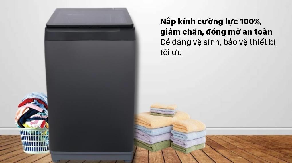Máy giặt lồng đứng Aqua 10 kg AQW-F100GT.BK giá rẻ