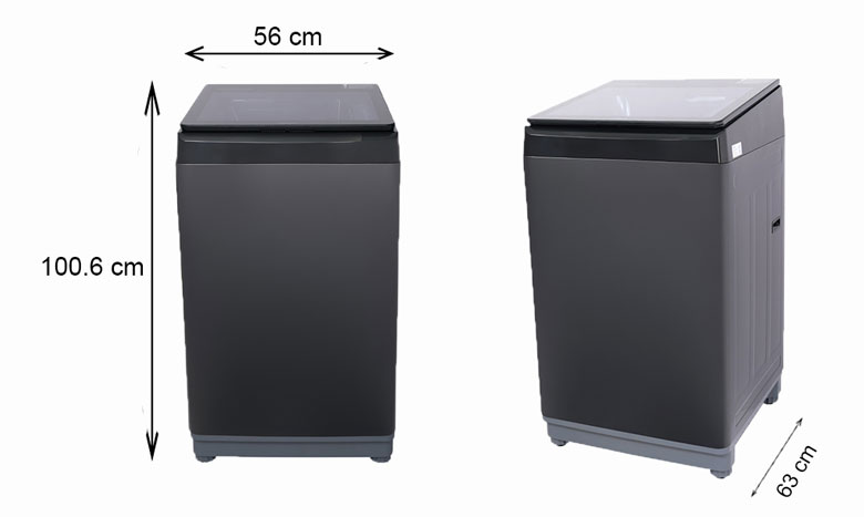 Máy giặt lồng đứng Aqua 10 kg AQW-U100FT.BK giá rẻ
