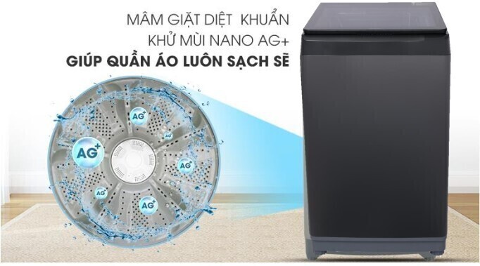 Máy giặt lồng đứng Aqua 9 kg inverter AQW-F91GT.S giá rẻ
