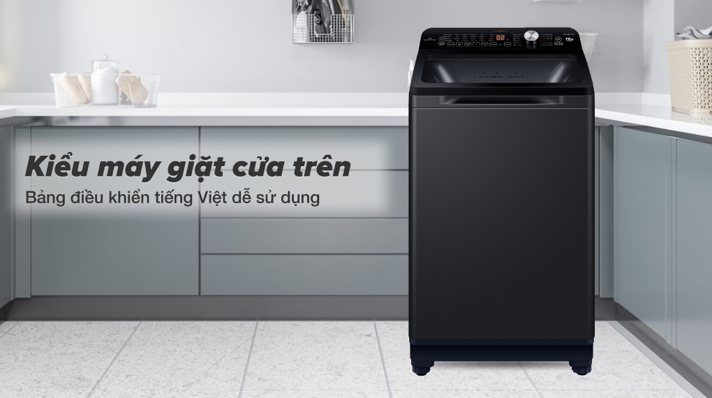 Máy giặt lồng đứng Aqua 10 kg AQW-DR101GT BK giá rẻ