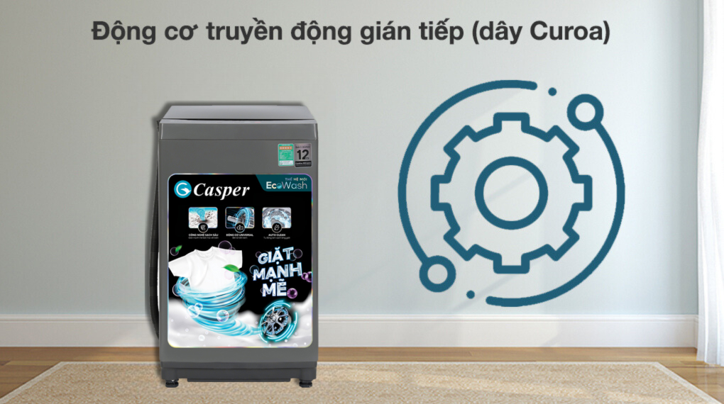 Máy giặt Casper lồng đứng 8.5 kg WT-85NG1