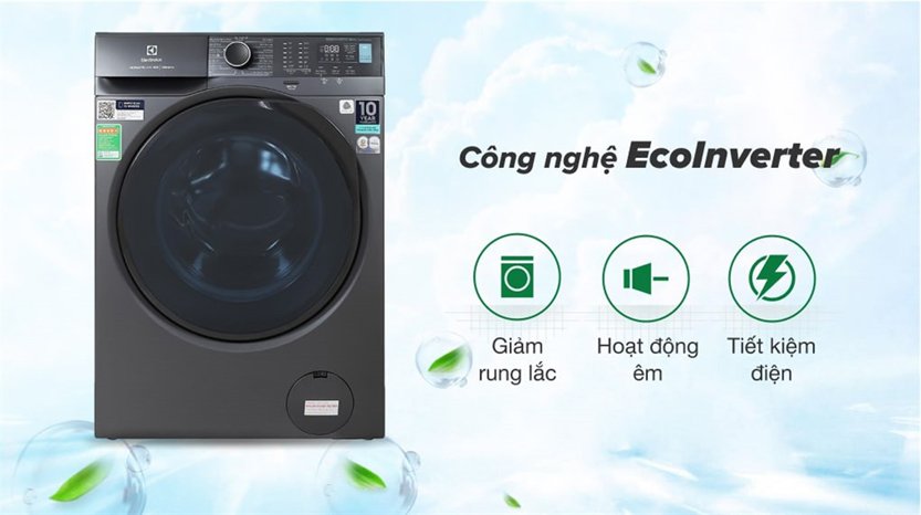 Máy giặt lồng ngang Electrolux inverter 10 kg EWF1024M3SB 2023 giá tốt