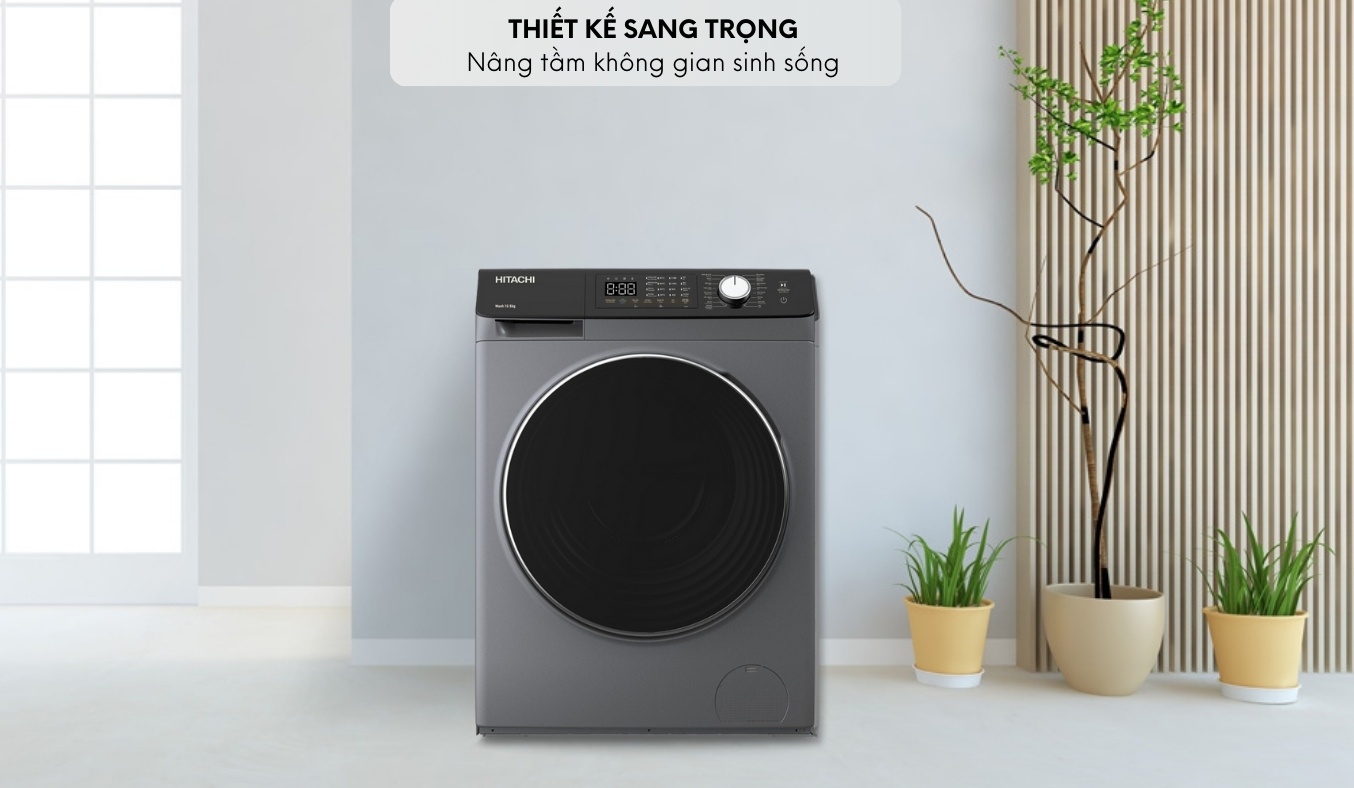 Máy giặt lồng ngang Hitachi inverter 10.5kg BD-1054HVOS giá tốt