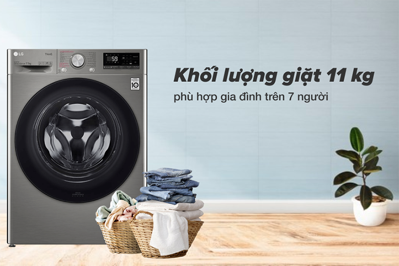 Máy giặt LG Inverter 11 kg FV1411S4P lồng ngang