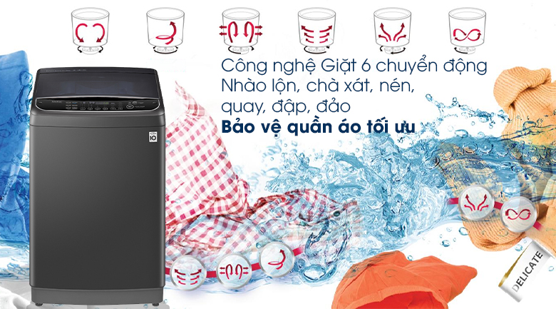 Máy giặt LG Inverter 11 kg TH2111SSAB lồng đứng