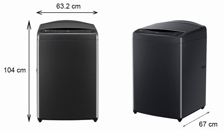 Máy giặt lồng đứng LG inverter 20kg TV2520DV7J 2023