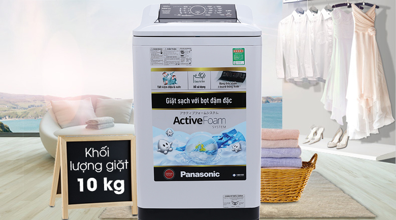 Máy giặt Panasonic 10 kg NA-F100A4HRV lồng đứng