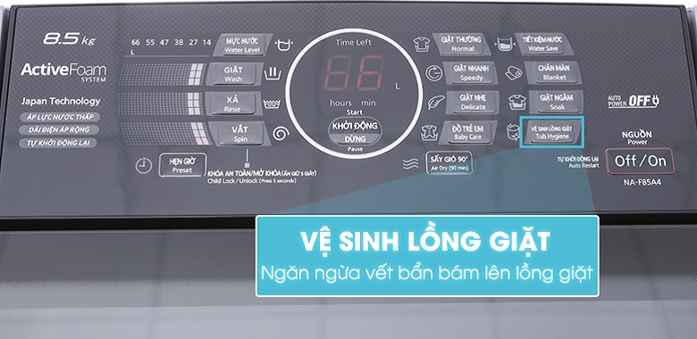 Máy giặt Panasonic 8.5 Kg NA-F85A4GRV lồng đứng