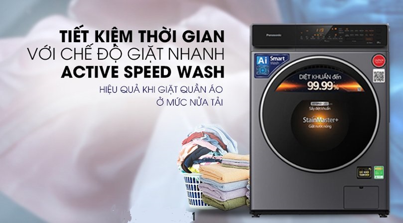 Máy giặt lồng ngang Panasonic inverter 10kg NA-V10FC1LVT 2022