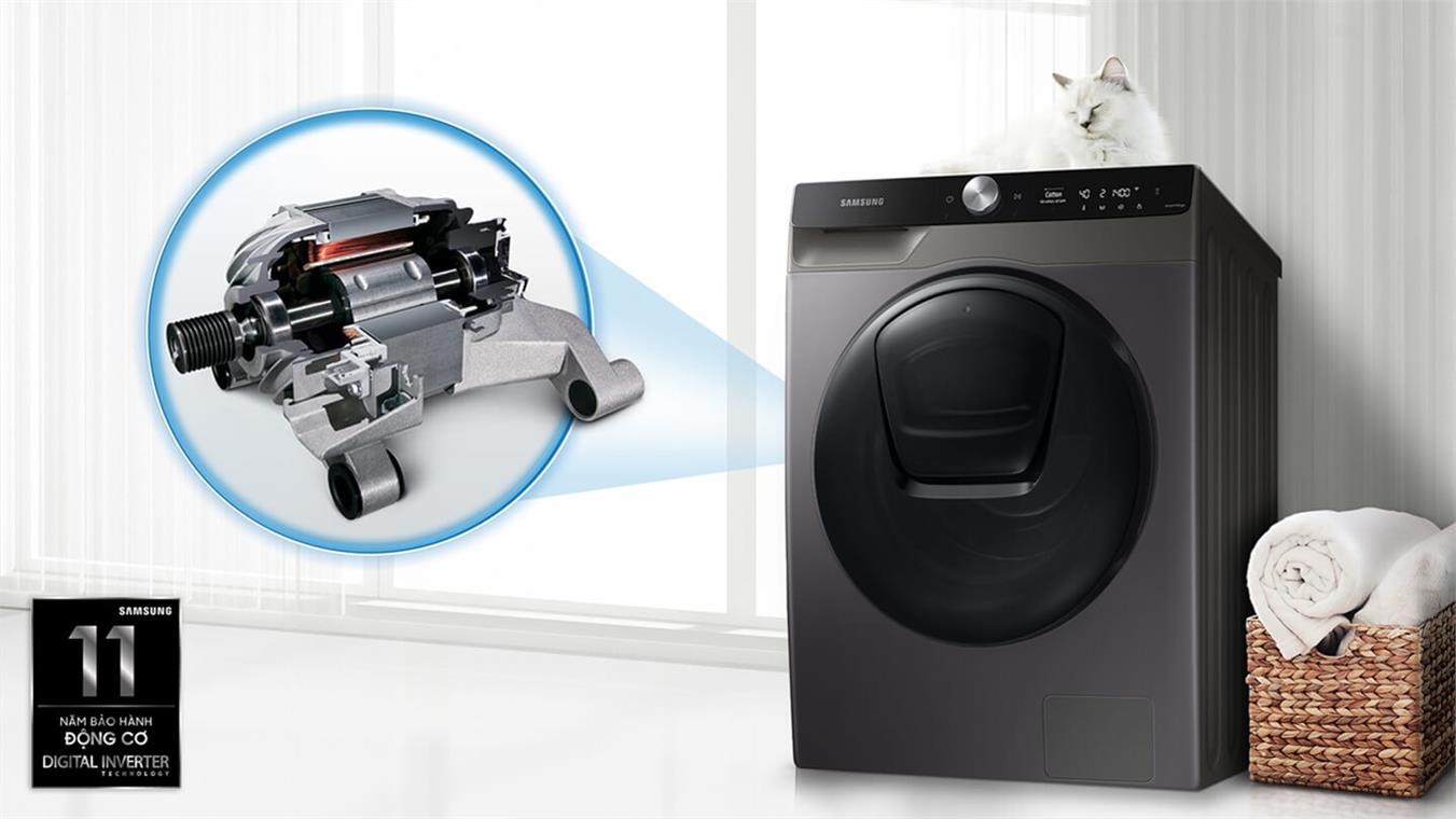 Máy giặt lồng ngang Samsung Addwash AI Inverter 12Kg WW12TP94DSB/SV