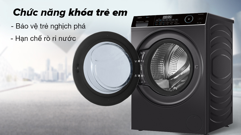Máy giặt sấy lồng ngang Aqua inverter 10 kg AH1000G.PS giá rẻ